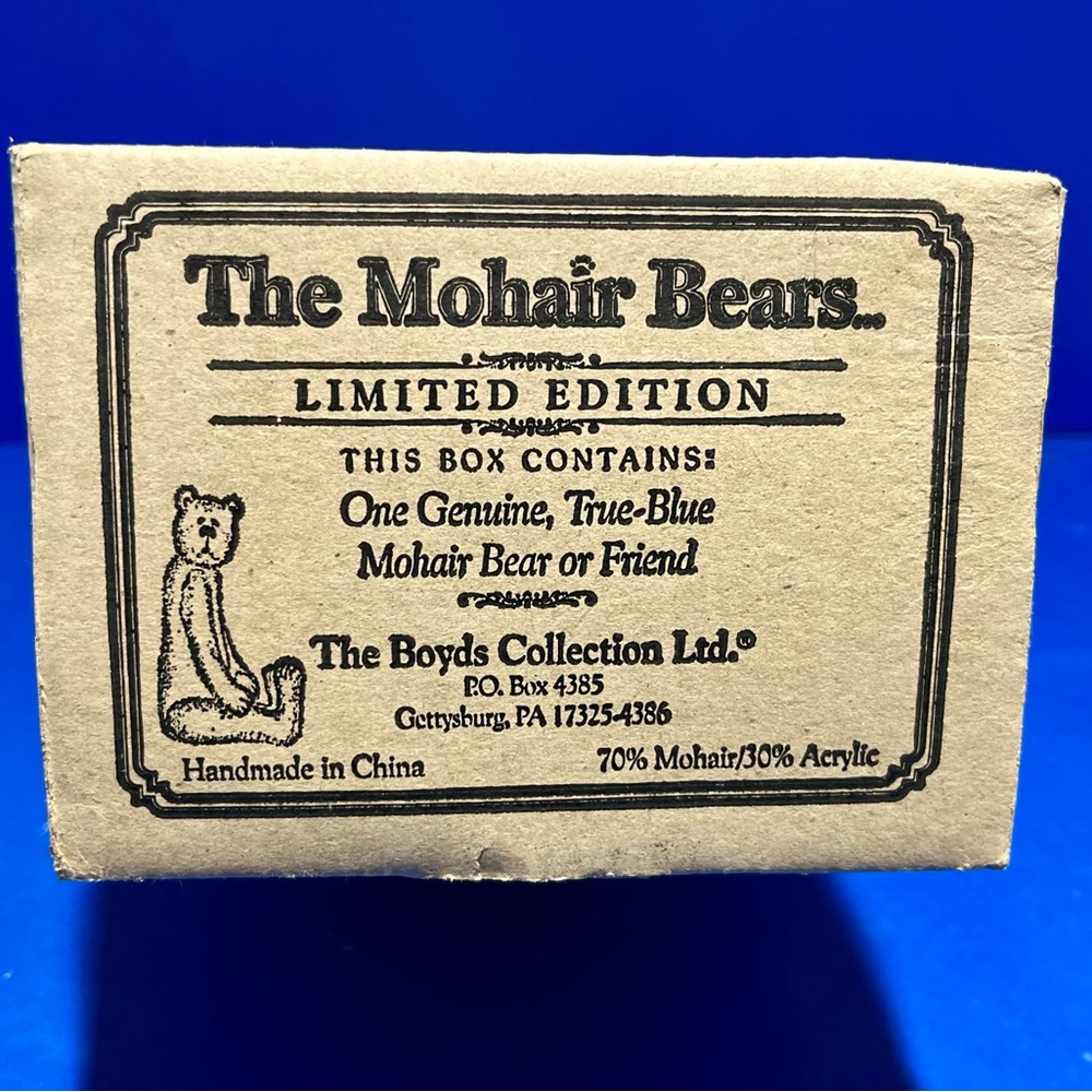 NIB Vintage (Rare) Amy Z. Sassycat - Boyds Mohair Bear, The Mohair Collection... - Picture 7 of 14